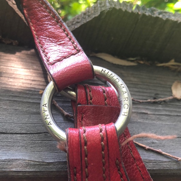 Anya Hindmarch Red Leather Handbag - Picture 5 of 6